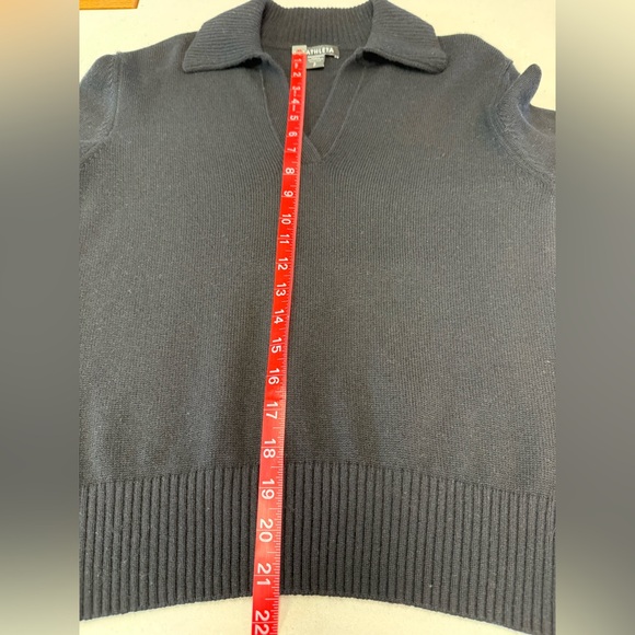 Athleta Alpine Collar Sweater Black merino wool and cashmere blend - Picture 5 of 5